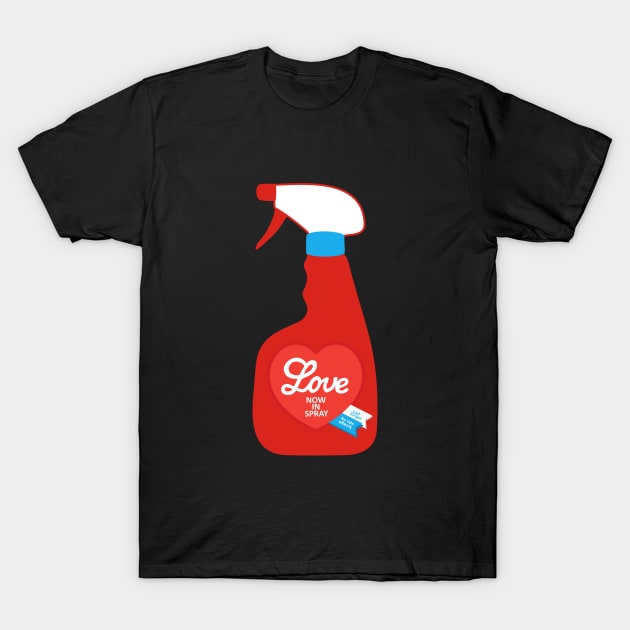 Love - now in spray - Red T-Shirt by XOOXOO